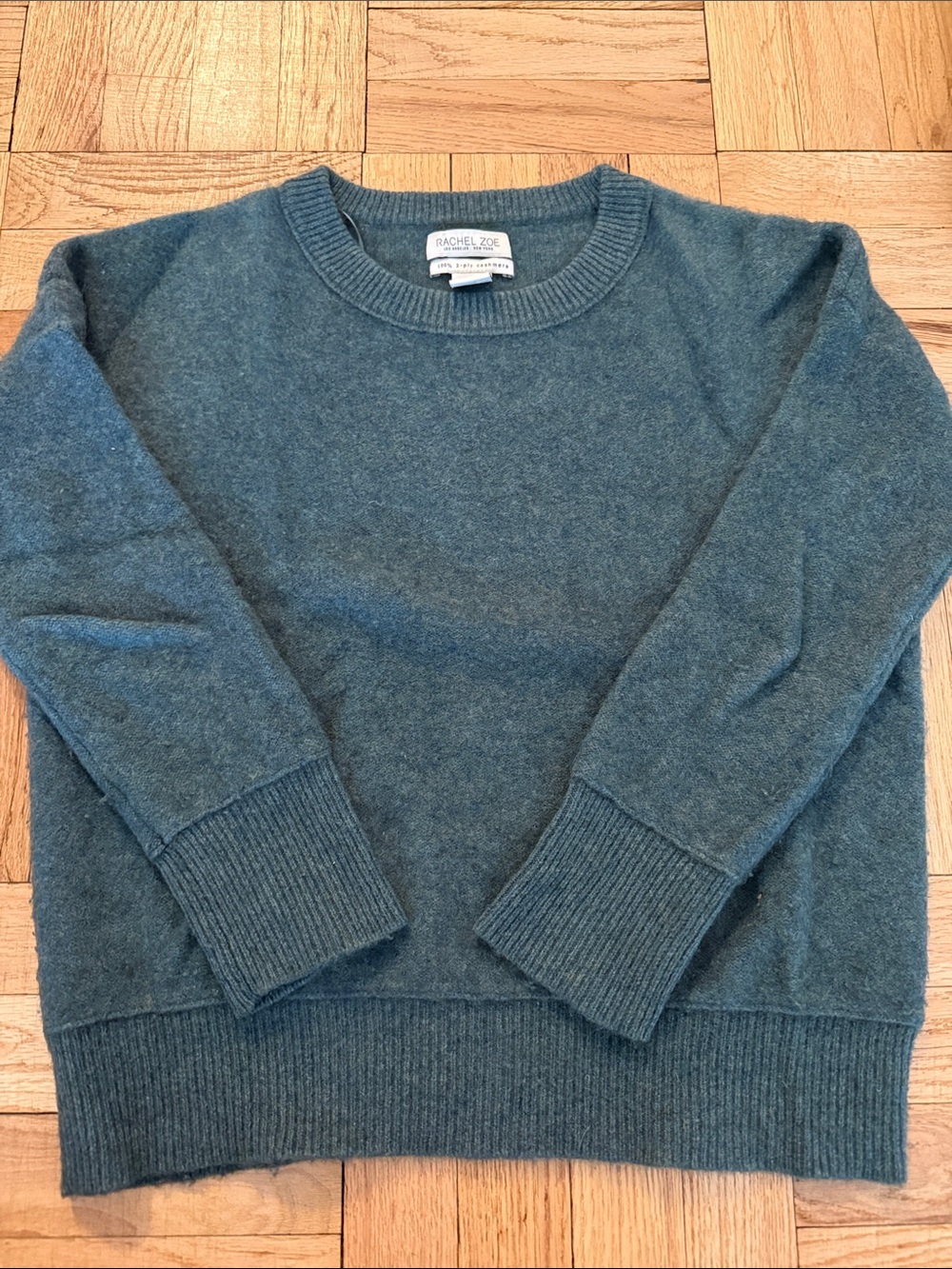 Rachel Zoe Soft Crewneck Sweater in green small